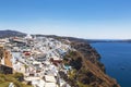 Top view on Fira town, Santorini island,