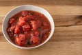 Fire Roasted Tomatoes in a Bowl Royalty Free Stock Photo