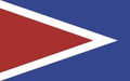 Top view of flag Cabo Rojo, untied states of America. USA travel and patriot concept. no flagpole. Plane design, layout. Flag