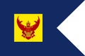 Top view of flag Consort of Crown Prince\'s Standard Thailand. Thai patriot and travel concept. no flagpole. Plane design,