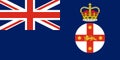 Top view of flag Governor of New South Wales, Australia. Australian travel and patriot concept. no flagpole. Plane design, layout