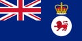 Top view of flag Governor of Tasmania, Australia. Australian travel and patriot concept. no flagpole. Plane design, layout. Flag