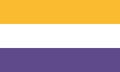 Top view of flag of Women\'s Suffrage, United States. right of women to vote in elections.