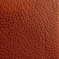 top view of a flat brown leather texture