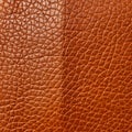 top view of a flat brown leather texture