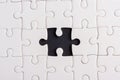 Jigsaw puzzle game texture incomplete or missing piece Royalty Free Stock Photo