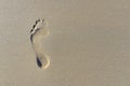 footprint in the sand