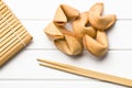 Top view of fortune cookie Royalty Free Stock Photo