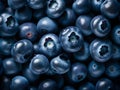 top view of fresh blueberries background