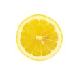 Top view fresh lemon fruit isolated on white background Royalty Free Stock Photo