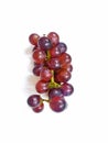 Top view of fresh ripe red grape isolated on white background Royalty Free Stock Photo