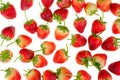 Top view fresh strawberries Royalty Free Stock Photo