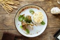 Fried lamb chops with mashed potato Royalty Free Stock Photo