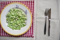 Frozen peeled broad beans