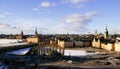 Top view of the Gamla Stan in Stockholm, Sweden Royalty Free Stock Photo