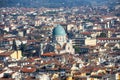 Top view from Giottos bell tower over old Florence Royalty Free Stock Photo