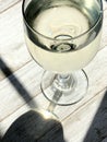 Glass of white wine Royalty Free Stock Photo