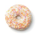 Top view of glazed doughnut Royalty Free Stock Photo