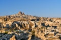 Top view of Goreme town in the morning. Cappadocia. Turkey Royalty Free Stock Photo