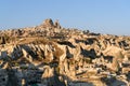 Top view of Goreme town in the morning. Cappadocia. Turkey Royalty Free Stock Photo