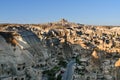 Top view of Goreme town in the morning. Cappadocia. Turkey Royalty Free Stock Photo