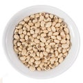 Top view of grains on ceramics bowl. Royalty Free Stock Photo