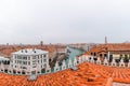 Top view of Grand canal from roof of Fondaco dei Tedeschi Royalty Free Stock Photo