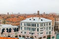 Top view of Grand canal from roof of Fondaco dei Tedeschi Royalty Free Stock Photo