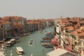 Top view of Grand canal from roof of Fondaco dei Tedeschi. Venice. Italy stock photo Royalty Free Stock Photo