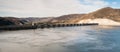 Grand Coulee Dam Lake Reservoir Long Panoramic Eastern Washington Royalty Free Stock Photo