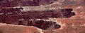 Top view from the grand view point in the Canyonlands National Park, Utah, USA Royalty Free Stock Photo