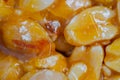 Top view: granola peanut bar - Gozinaki - macro, close up Royalty Free Stock Photo