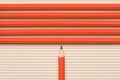 top view of graphite pencils near pencils placed in row Royalty Free Stock Photo