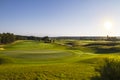 Background landscape golf course. Royalty Free Stock Photo