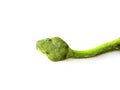 Top view, Green pit vipers on white Royalty Free Stock Photo