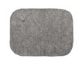 Top view of grey felt mat Royalty Free Stock Photo