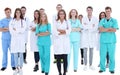 top view. a group of successful medical professionals looking at the camera Royalty Free Stock Photo