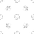 Top view hamburger pattern seamless vector