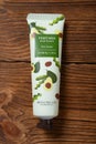 top view hand cream of shea butter style