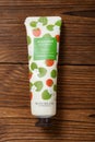 top view hand cream of wild berry style