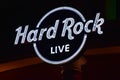 Top view Hard Rock Live Sign logo at Citywalk Universal Studios Orlando, Royalty Free Stock Photo