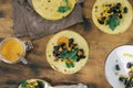 Top view healthy food Vegetarian healthy corn tortillas vegetabl