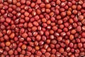 Top view of a heap of adzuki beans