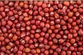 Top view of a heap of adzuki beans