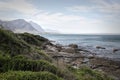 Top view of Hermanus coastal town, South Africa