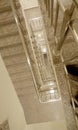 Top view of high rise building staircase with tred and risers Royalty Free Stock Photo
