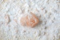 Top view Himalayan pink rock salt