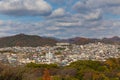 Top View of Himeji residence downtown from Himeji castle Royalty Free Stock Photo