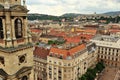 Top view of historical center of Budapest Royalty Free Stock Photo