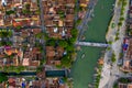 Top view of Hoi An old town Royalty Free Stock Photo
